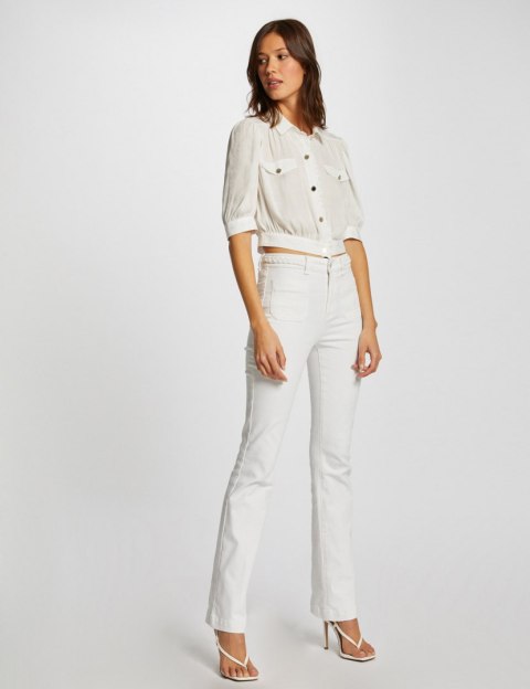 Morgan Spodnie PSEVEN OFF WHITE Morgan Spodnie PSEVEN OFF WHITE