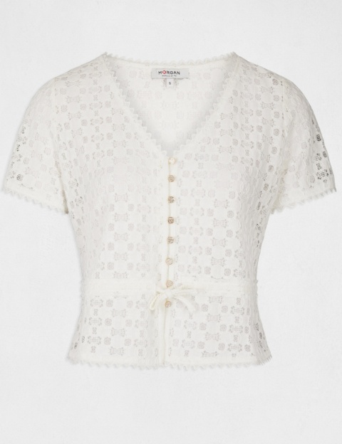 Morgan Bluzka DATE OFF WHITE