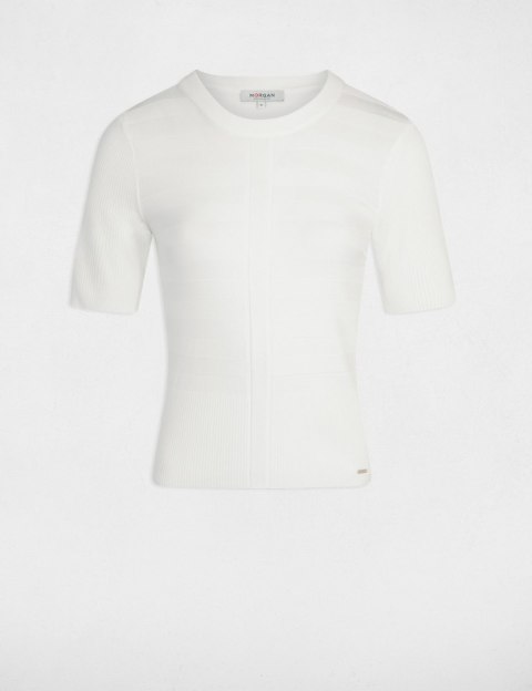 Morgan Sweter MENTHE OFF WHITE