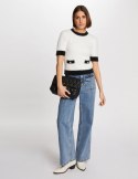 Morgan Sweter MOLIKA OFF WHITE/NOIR