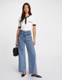 Morgan Sweter MUZA OFF WHITE/NOIR