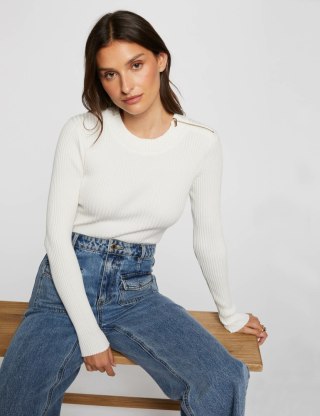 Morgan Sweter MYA OFF WHITE