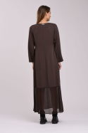 Humility Dress HI-RO-CASIMA CHOCOLAT