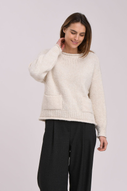 Humility Sweter HI-PU-COLUM OFF WHITE