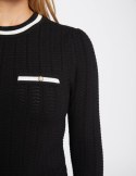 Morgan Sweater MSEOUL NOIR/OFFWHITE