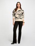 Morgan Sweter MZOU BEIGE/NOIR