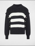 Morgan Sweter MCHARLY GRIS ANT/OFF WHITE