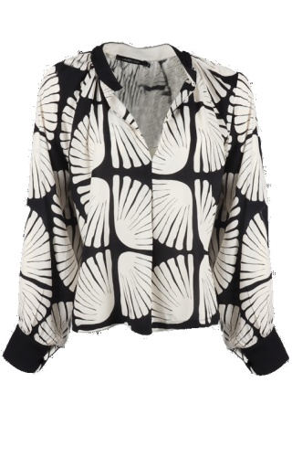 Lauren Vidal Blouse FLOR NOIR/ECRU