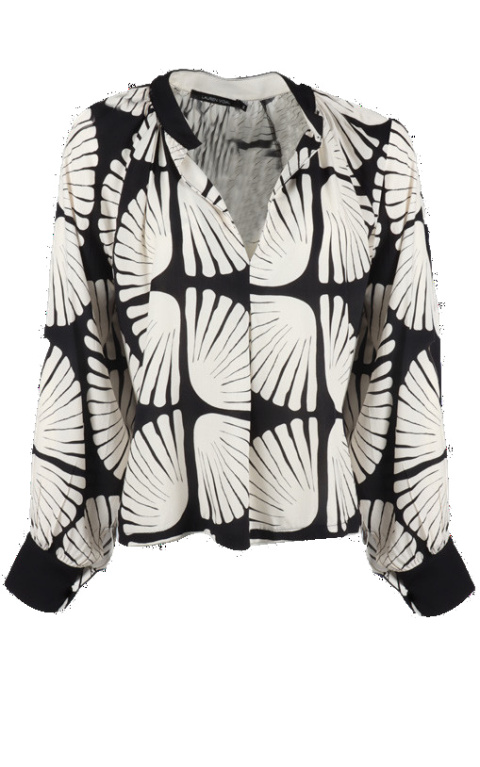 Lauren Vidal Blouse FLOR NOIR/ECRU