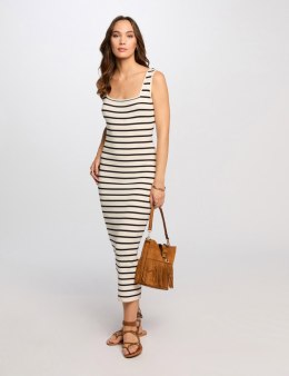 Morgan Dress RMDEBI IVOIRE/MARINE