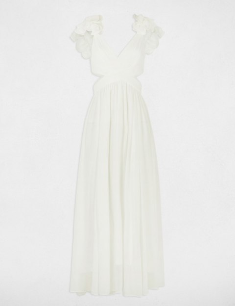 Morgan Sukienka RISSAL OFF WHITE