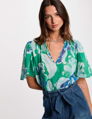 Morgan Blouse ONEL.F ULTRAMARINE VERTIGO PRINT