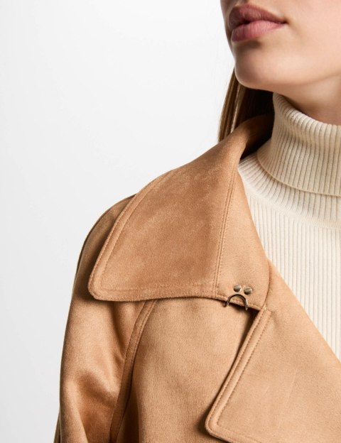 Morgan Płaszcz GSUEDE COGNAC