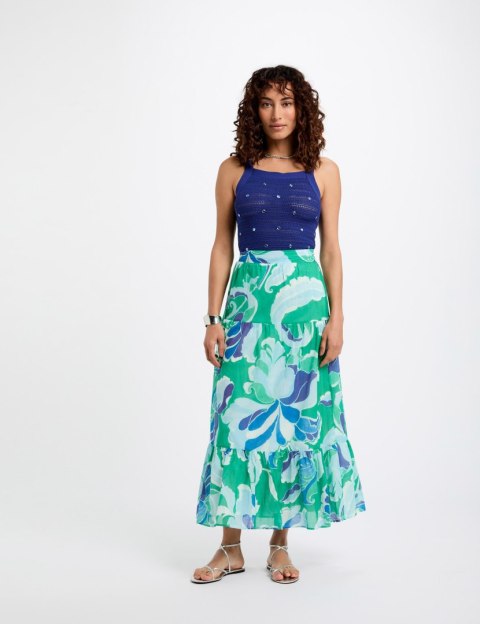 Morgan Skirt JFLIX.F ULTRAMARINE VERTIGO PRINT