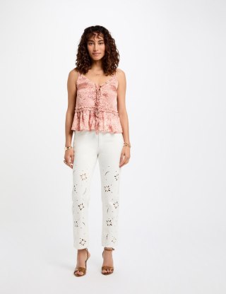 Morgan Spodnie PBRAD OFF WHITE
