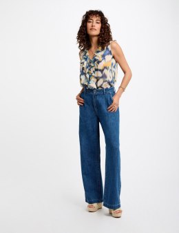 Morgan Pants PLIS DENIM STONE