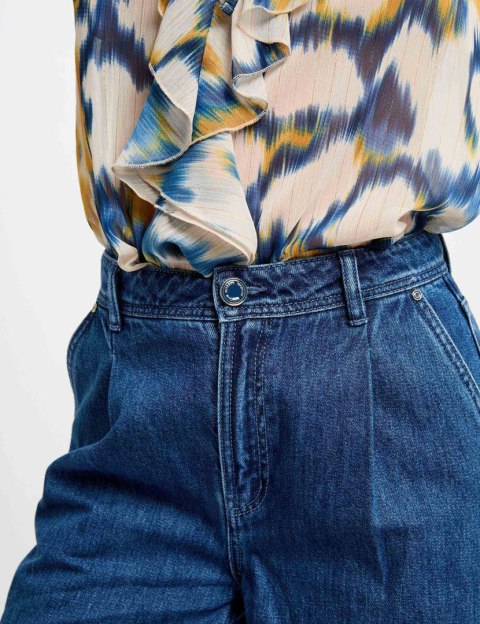 Morgan Pants PLIS DENIM STONE