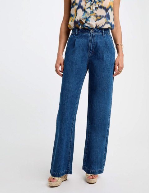 Morgan Pants PLIS DENIM STONE