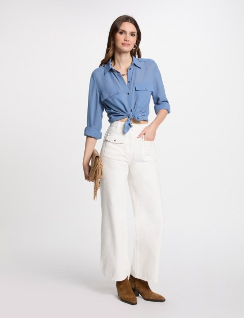 Morgan Pants PWIDE3 OFF WHITE