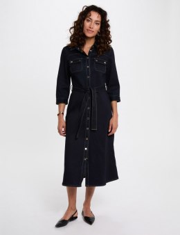 Morgan Dress RJEANA DENIM BRUT