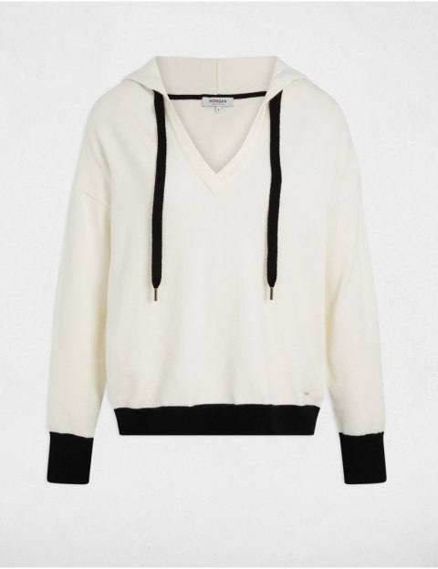 Morgan Sweter MARTINE OFF WHITE/NOIR