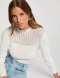 Morgan Sweter MSNOWI OFF WHITE