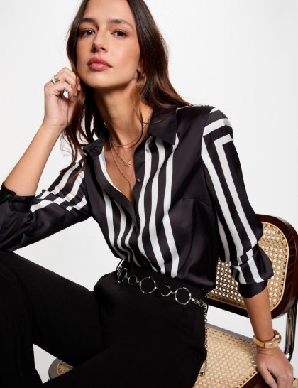Morgan Shirt CLINE NOIR/OFF WHITE