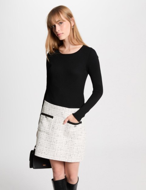 Morgan Dress RBLOCK OFF WHITE/NOIR