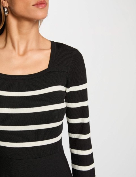 Morgan Dress RMPIA NOIR/IVOIRE