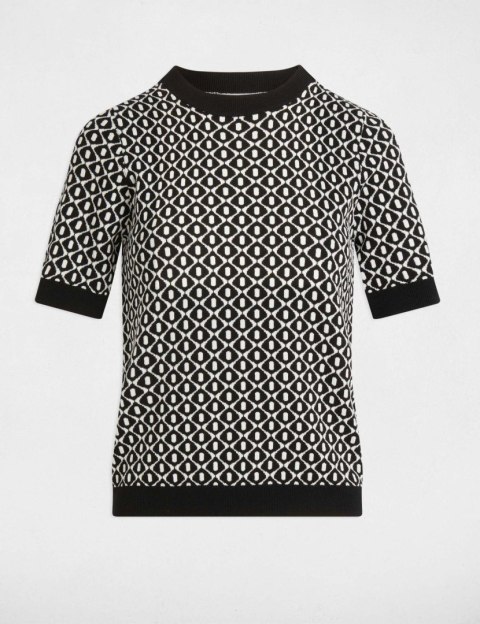 Morgan Sweter MSIX NOIR/OFF WHITE