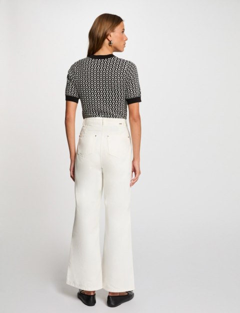 Morgan Sweter MSIX NOIR/OFF WHITE