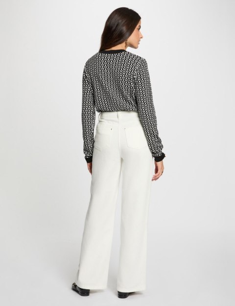 Morgan Sweter MSIXTA NOIR/OFF WHITE