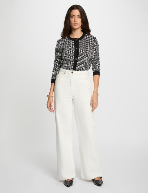 Morgan Sweter MSIXTA NOIR/OFF WHITE