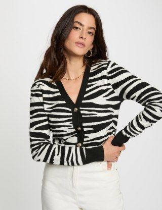 Morgan Sweater MZOO NOIR/OFF WHITE