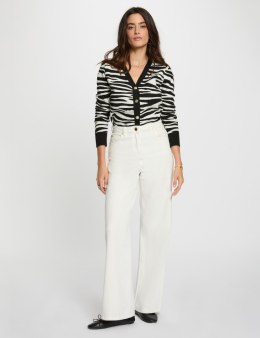 Morgan Sweter MZOO NOIR/OFF WHITE