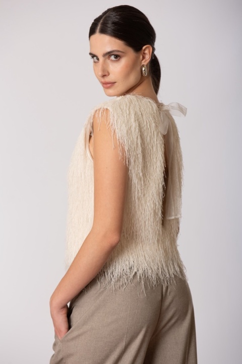 Siste's Bluzka ST12S0806T55 PANNA