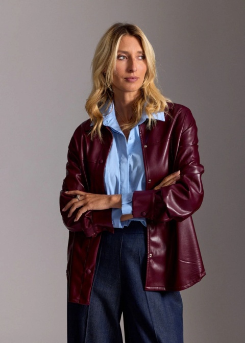 Lauren Vidal Koszula LVVESPA BURGUNDI