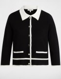 Morgan Sweter MJIM NOIR/OFFWHITE