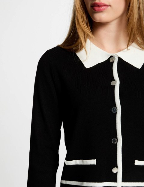 Morgan Sweter MJIM NOIR/OFFWHITE