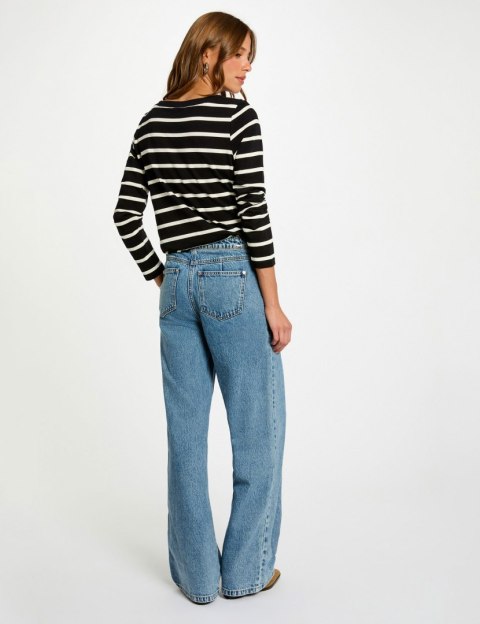 Morgan Blouse TBATO NOIR/OFF WHITE