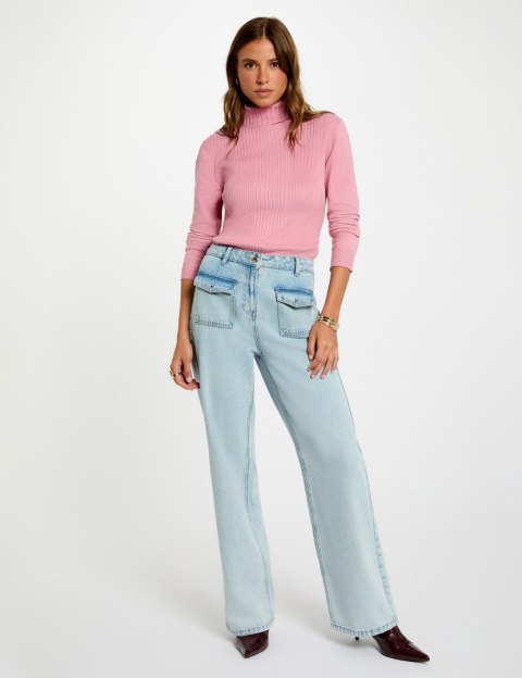 Morgan Sweter MENTOL FLAMINGO