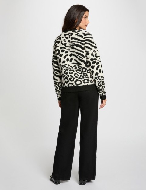 Morgan Sweter MFELIXA IVOIRE/NOIR