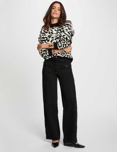 Morgan Sweter MFELIXA IVOIRE/NOIR