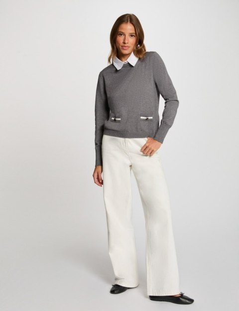 Morgan Sweter MSHIRTA GRIS ANTHRACIT