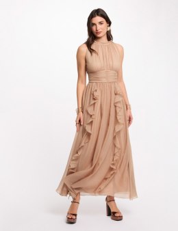 Morgan Sukienka RFLAM WARM TAUPE