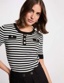 Morgan Sweter MATTEA OFF WHITE/NOIR