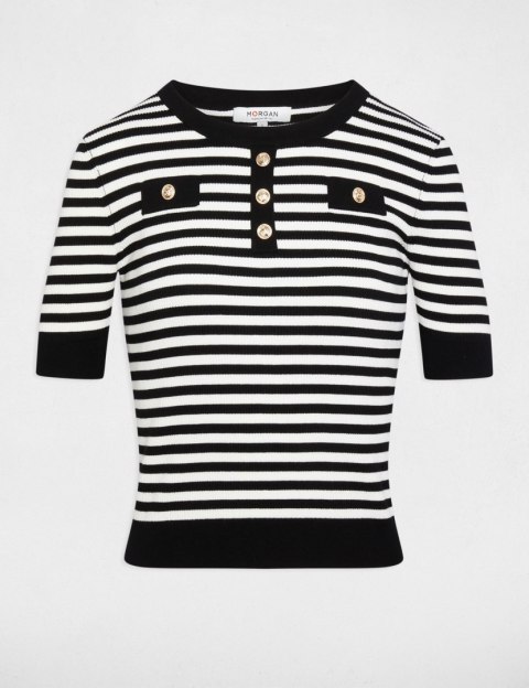 Morgan Sweter MATTEA OFF WHITE/NOIR