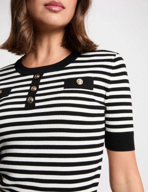 Morgan Sweter MATTEA OFF WHITE/NOIR