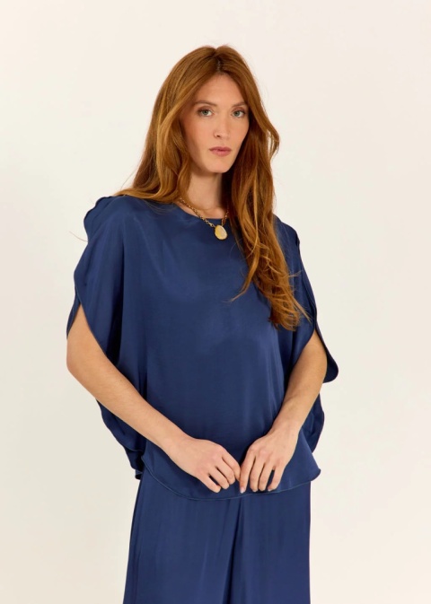 Lauren Vidal Blouse LVISCA BLUE