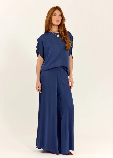 Lauren Vidal Blouse LVISCA BLUE